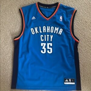 Adidas Blue and Orange Tank Top Oklahoma City #35 Durant